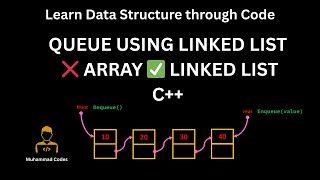 Queue Implementation Using Linked List in C++ | Enqueue & Dequeue | C++ Program
