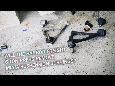 Removing Control Arm Bushings with Harbor Freight Press - Will It Work!? Suspension Overhaul pt. 1