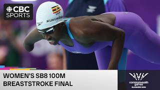 Women's SB8 100m breaststroke final on Day 4 of the Glasgow 2026 Commonwealth Games