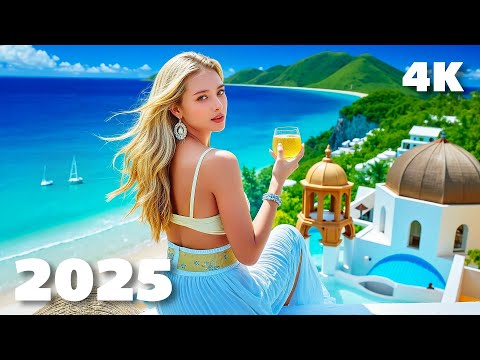 Summer Relaxing Vibes 4K UHD 2025 🍓 Chill Tropical Deep House Mix | XDeep Music