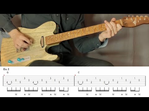 COUNTRY GUITAR LESSONS - 3 ESSENTIAL BANJO ROLLS