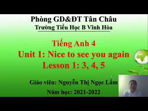 Tiếng anh lớp 4