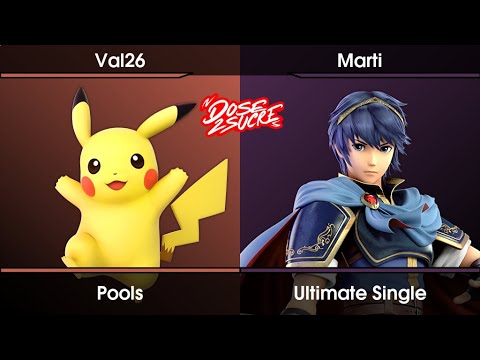 DOSE2SUCRE - 2023.02 Pools - Val26 (Pikachu) Vs. Marti (Marth) SSBU Ultimate Tournament