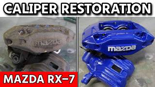 【#21 Mazda RX-7 Restomod Build】30 Year Old MAZDA Brake Caliper Restoration