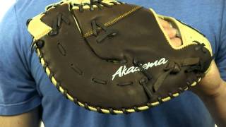 Video thumbnail: Akadema Pro Soft Series: AJJ254-12 First Base Mitt With FREE Akadema Sunglasses