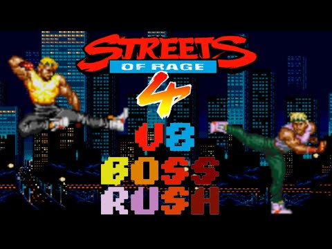 Streets of Rage 4 Update Boss Rush! TEAM Axel!  (SOR 3 Axel/BK3 P2 Axel)