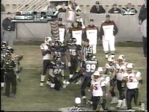 XFL 2001 ORLANDO RAGE AT CHICAGO ENFORCERS
