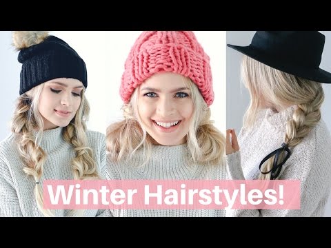 Easy Hairstyles for Winter, Hats, and Scarves! - Hair...