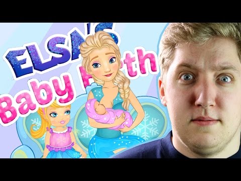 Elsa's Baby Birth (Frozen Flash Game)
