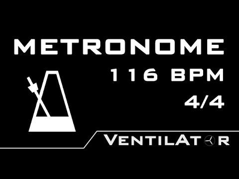 116 BPM Metronome @ 4/4 Bars Counting