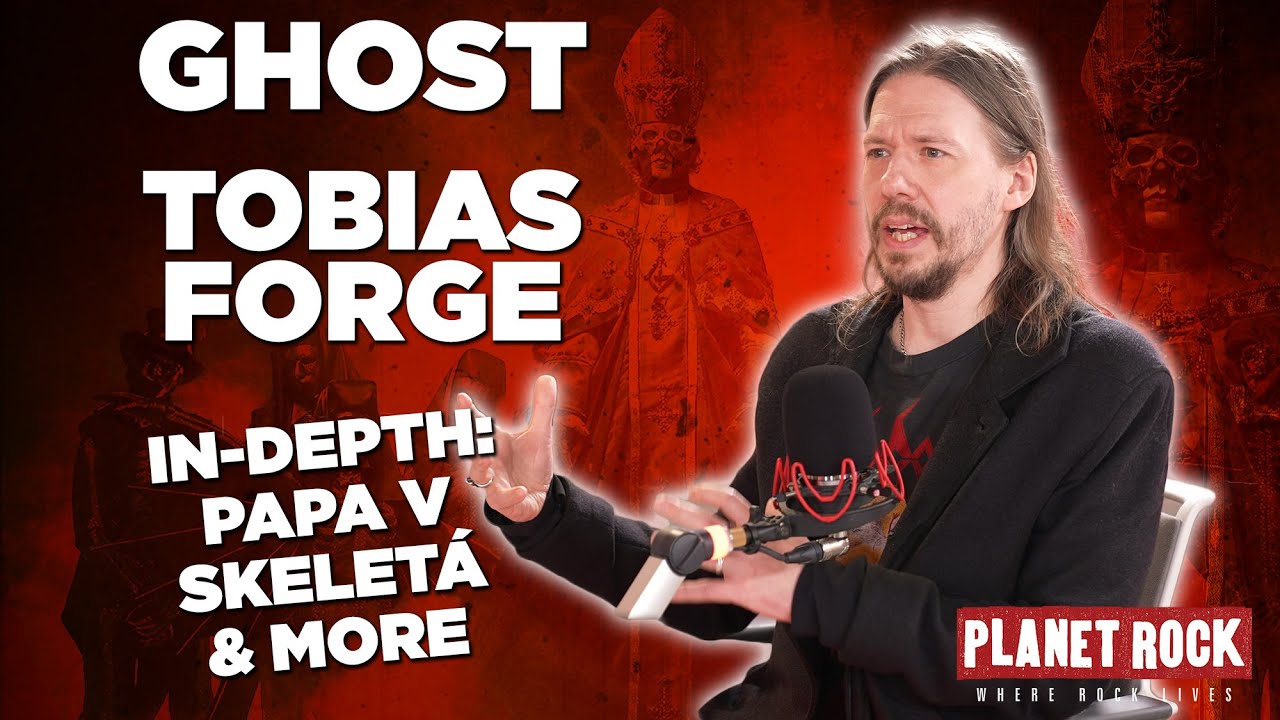 Ghost's Tobias Forge - banning phones, Papa V, Skeletá & more - YouTube