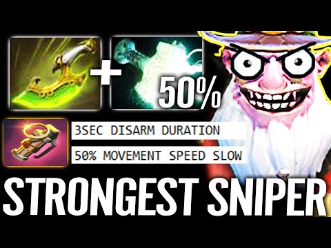 🔥 100% STRONGEST SNIPER EVER - Swift Blink Mjollnir + Shard 3Sec Disarm 50% Slow WTF Dota 2 Pro