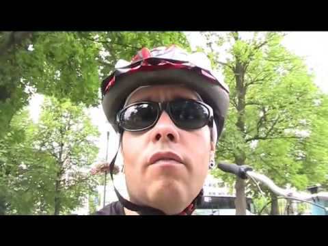 Tässä on lähetty pyöräileen