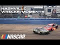 Wrecks/contact and big moments from Nashville Superspeedway