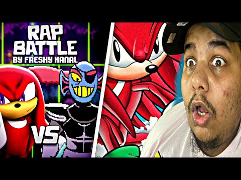 Knuckles vs Undyne - RAP BATTLE! - ft. Cami-Cat & True Evil Villain (REACTION)