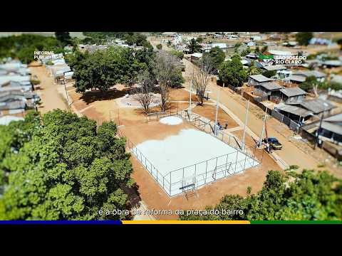 Reforma da Praça do Jardim Rio Claro Avança e Ganha Novos Espaços de Lazer
