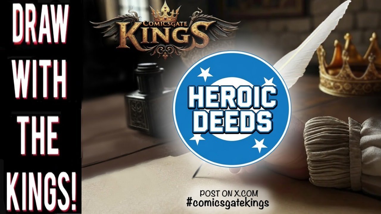COMICSGATE KINGS! We're drawing HEROIC DEEDS.