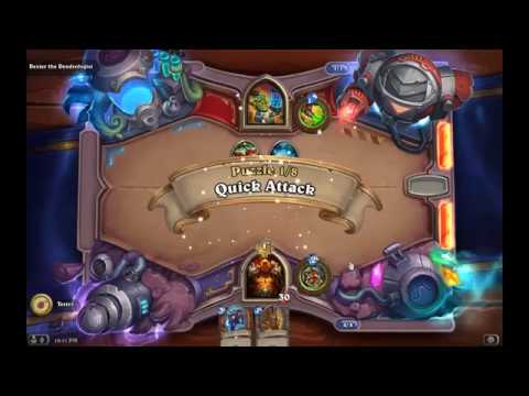 Solution Puzzle Lab Board Clear: Quick Attack - Dexter (1/8), Hearthstone Boomsday