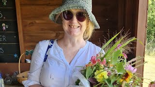 Conditioning flowers from a PYO flower farm