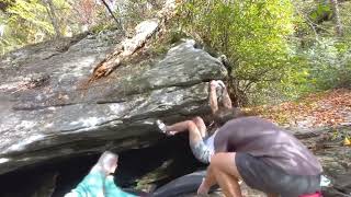 Video thumbnail of The Fire Within, V11. Bonas Defeat