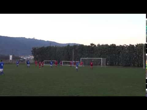Coup franc de V. FEVRE et but de M. BERTHIER (U15 - Barbières 10/12/16)