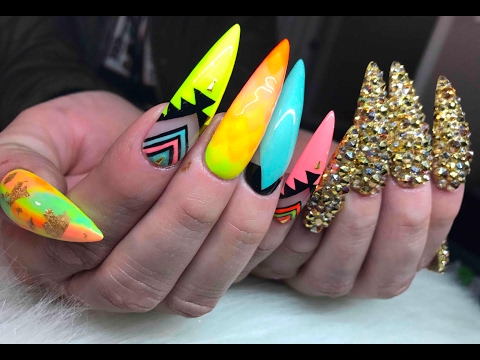 Watch Me Work: Hand Drawn Art (Inspired by @ClassyClaws) ft. Kiara Sky Gel Polish