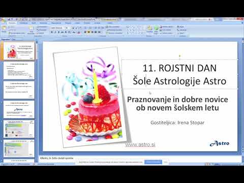 Šola astrologije Astro in astrološki tečaji praznujejo 11. rojstni dan – jutranji webinar