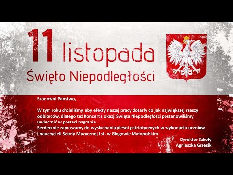 Koncert z okazji Święta Niepodległości - Szkoła Muzyczna I st. w Głogowie Malopolskim
