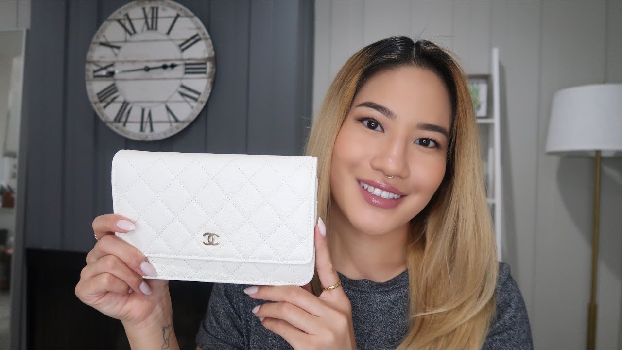 Watch video CHANEL Wallet on Chain / Unboxing / the problem with white bags Now CHANEL Wallet on Chain / Unboxing / the problem with white bags