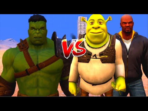 100 Hulk vs 1000 SHREK and 1000 Luke Cage (Marvel vs Marvel)