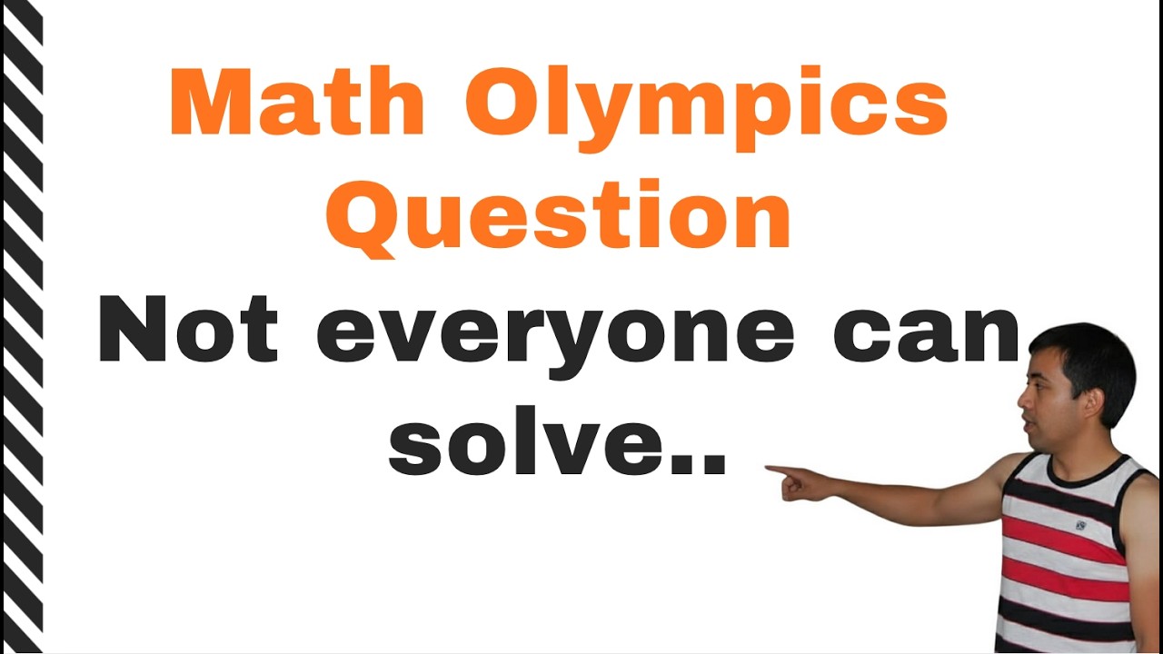 99% Fail This Math Olympics Problem! Can You Find the Line Equation?