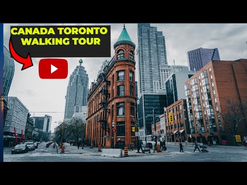 Largest City in Canada : Downtown Toronto Walk | 4K Walking Tour | SNOW STORM in Toronto Canada