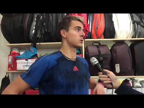 Petr Nouza po prohře ve finále dvouhry na Opava Indoor Open 2019