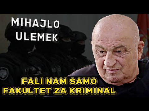MIHAJLO ULEMEK - Samo nam fali Fakultet za kriminalce