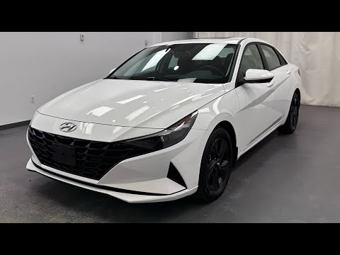 2023 Hyundai Elantra Preferred IVT w/Tech Pkg in White for sale at Davis GMC Buick Lethbridge in Lethbridge, AB