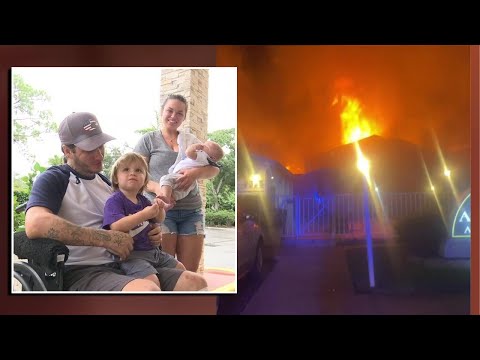 Father saves 5 kids, mother from fire started in dryer lint trap