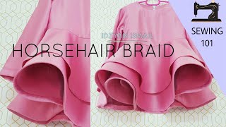 How to Sew Horsehair Braid for Hem Finishing