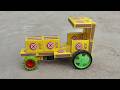 How To Make Tractor Trolley With Matchbox Top Diy Making Mini Garage For Tractors Construction 9