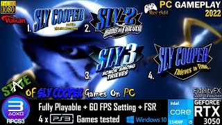 4 SLY COOPER PLAYABLE GAMES | RPCS3 Emulator | Best Settings | PS3 on PC | 1080p60FPS | 2022 Latest