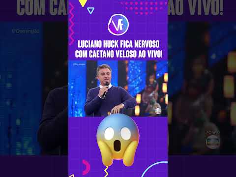LUCIANO HUCK GETS NERVOUS WITH CAETANO VELOSO LIVE ON SUNDAY! #Shorts | It's a Party