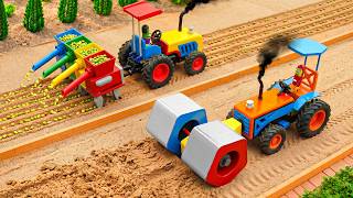 DIY Mini Tractor Soil Leveling Machine 🌱 Seed Planting Rescue | HP Mini