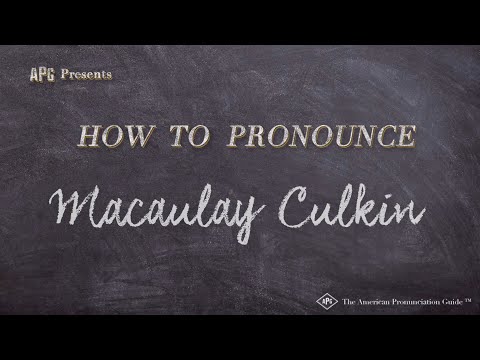 How to Pronounce Macaulay Culkin (Real Life Examples!)