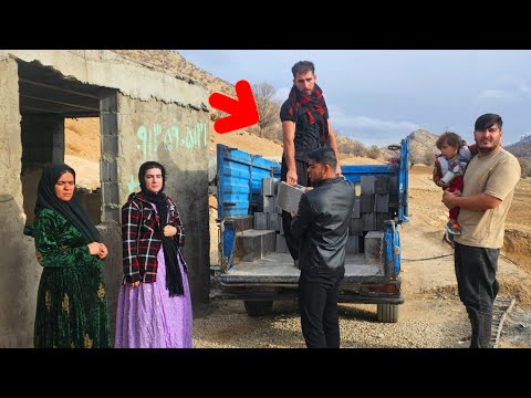 Malik and Maryam Building a Survival Shelter inthe Cold Mountains | Extreme Nature Life