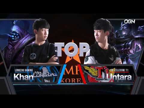 LZ GorillA Alistar VS SKT Faker Leblanc Game 1  LCK Summer Finals