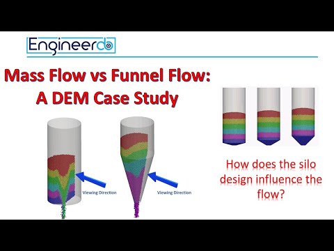 Silo Design: Mass Flow vs Funnel Flow - DEM Case Study