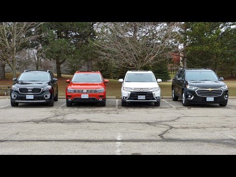 Volkswagen Tiguan vs Kia Sorento vs Mitsubishi Outlander vs Chevrolet Traverse