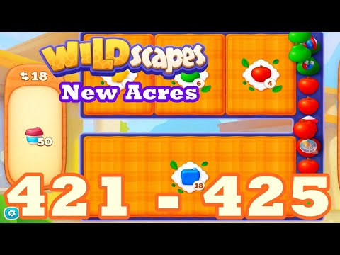 Wildscapes: New Acres Level 421 - 425 HD | 3 match | android | 422 | 423 | 424 | IOS【GameGo Game】