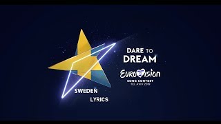 Too Late for Love - John Lundvik - Eurovision 2019 Sweden (lyrics)