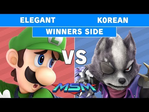 MSM 180 - Elegant (Luigi) vs 2GG | K0rean (Wolf) Winners Side - Smash Ultimate