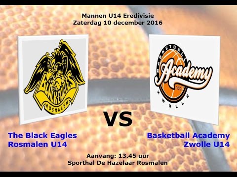 The Black Eagles U14 - BA Zwolle U14, 1e kwart, 10-12-2016